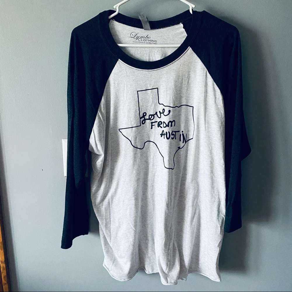 Love From Austin graphic baseball tee